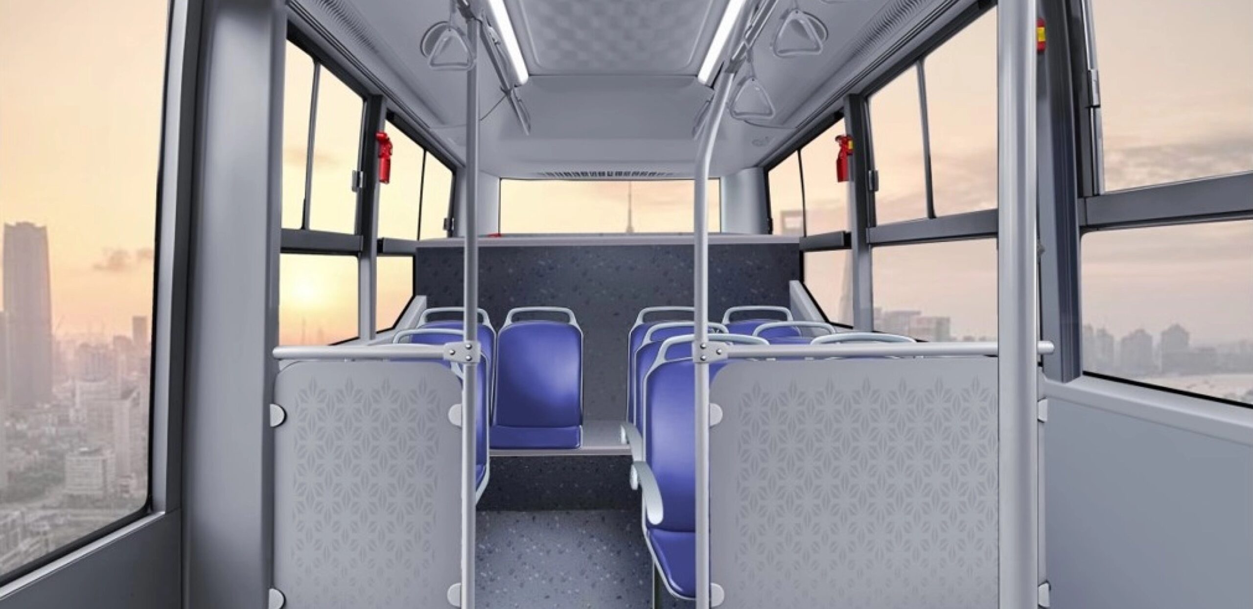Khoang đứng và tay vịn VinFast EBus