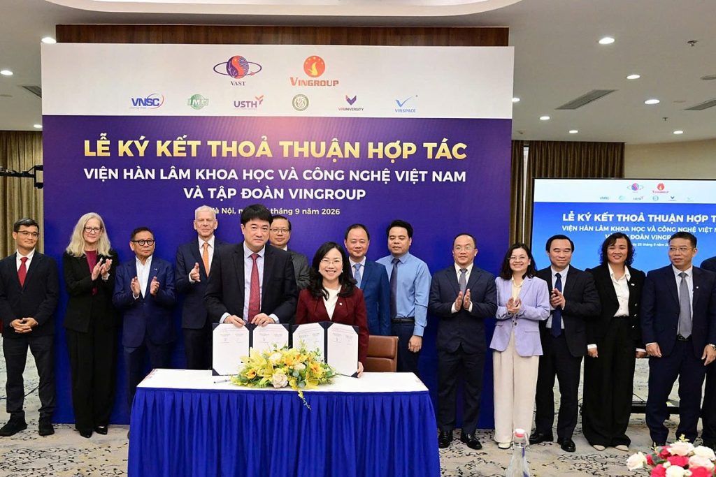 Lễ ký kết thỏa thuận hợp tác giữa Viện Hàn lâm Khoa học và Công nghệ Việt Nam và Tập đoàn Vingroup